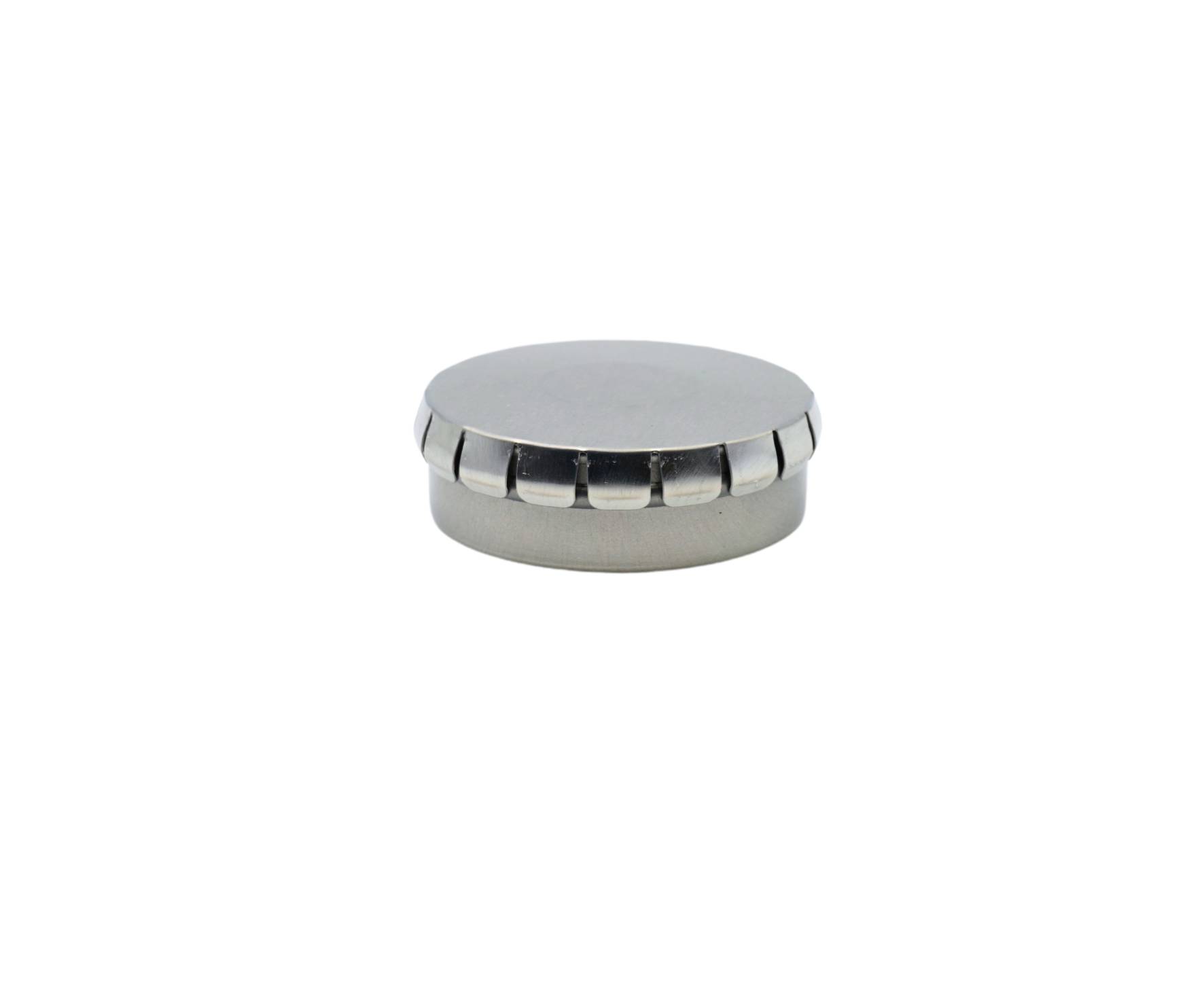 Klick-Klack Dose Ø53mm, Silbern Klick-Klack Dose Ø53mm, Silbern