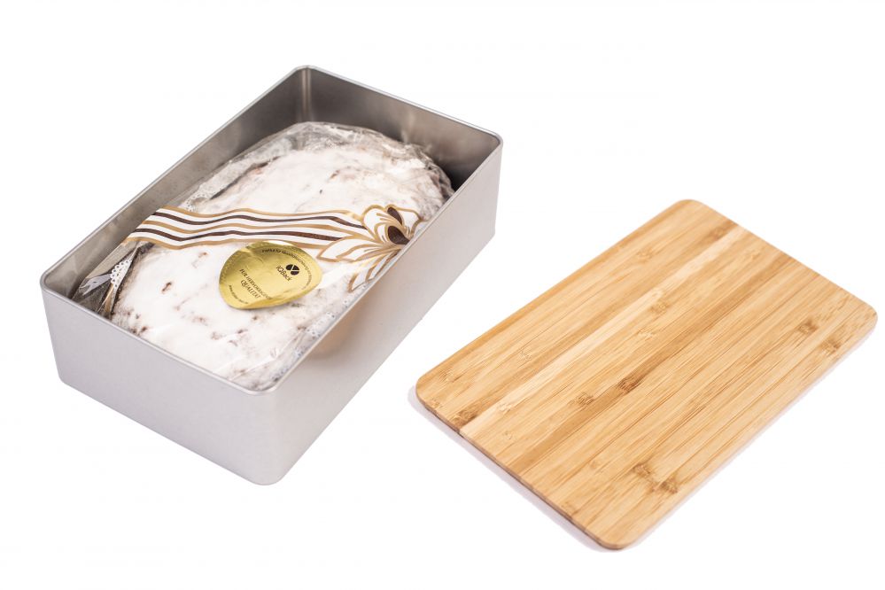 Stollendose mit Bambusdeckel, 2700ml  Stollendose mit Bambusdeckel, 2700ml