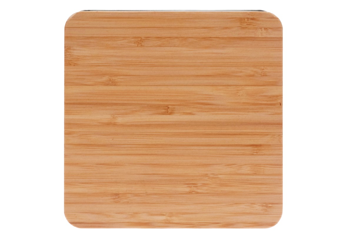 Keksdose mit Bambusdeckel | silber