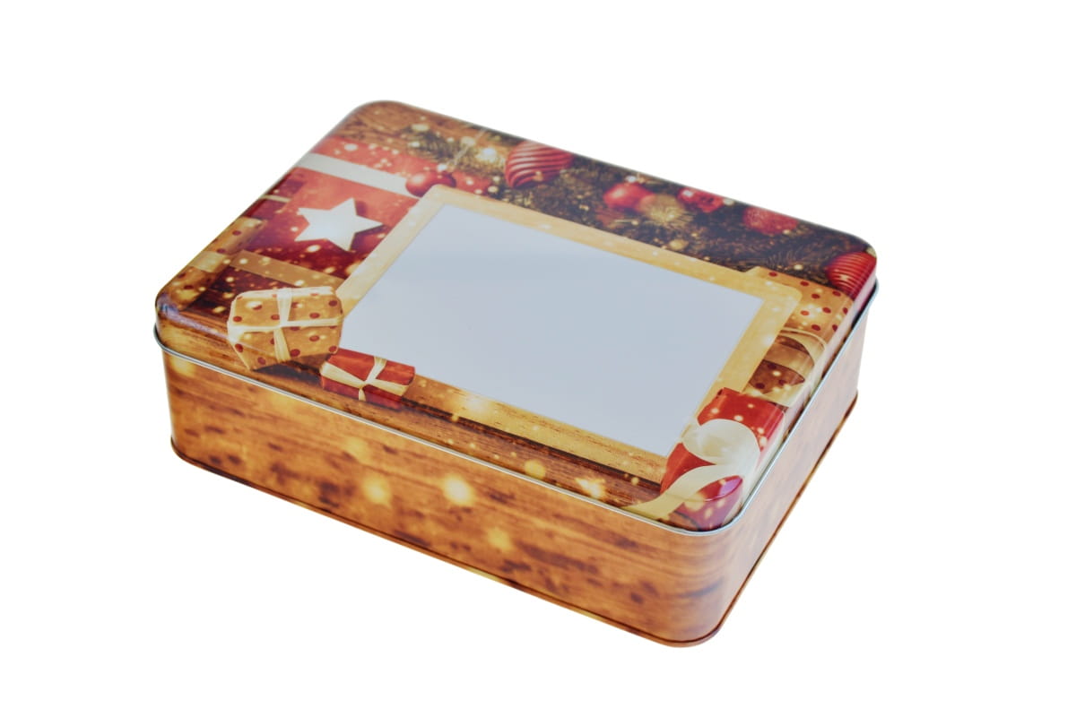 Eckige Weihnachtsdose  Eckige Weihnachtsdose