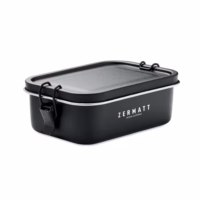 Edelstahl Lunchbox 750ml schwarz