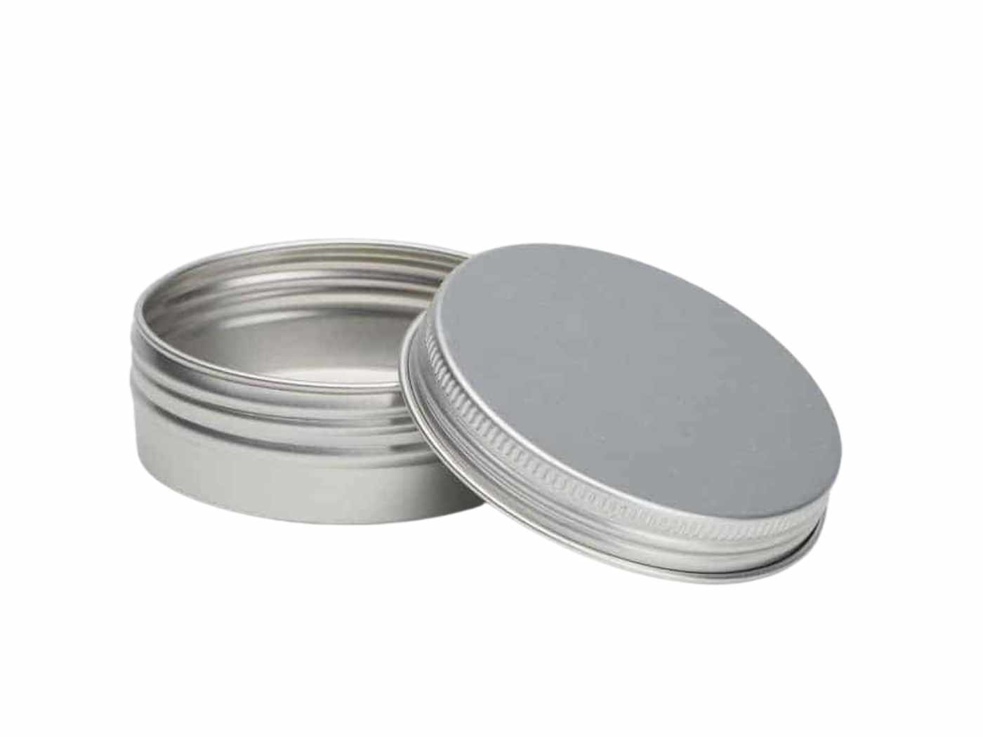 60ml Aluminiumdose mit Schraubdeckel | silber