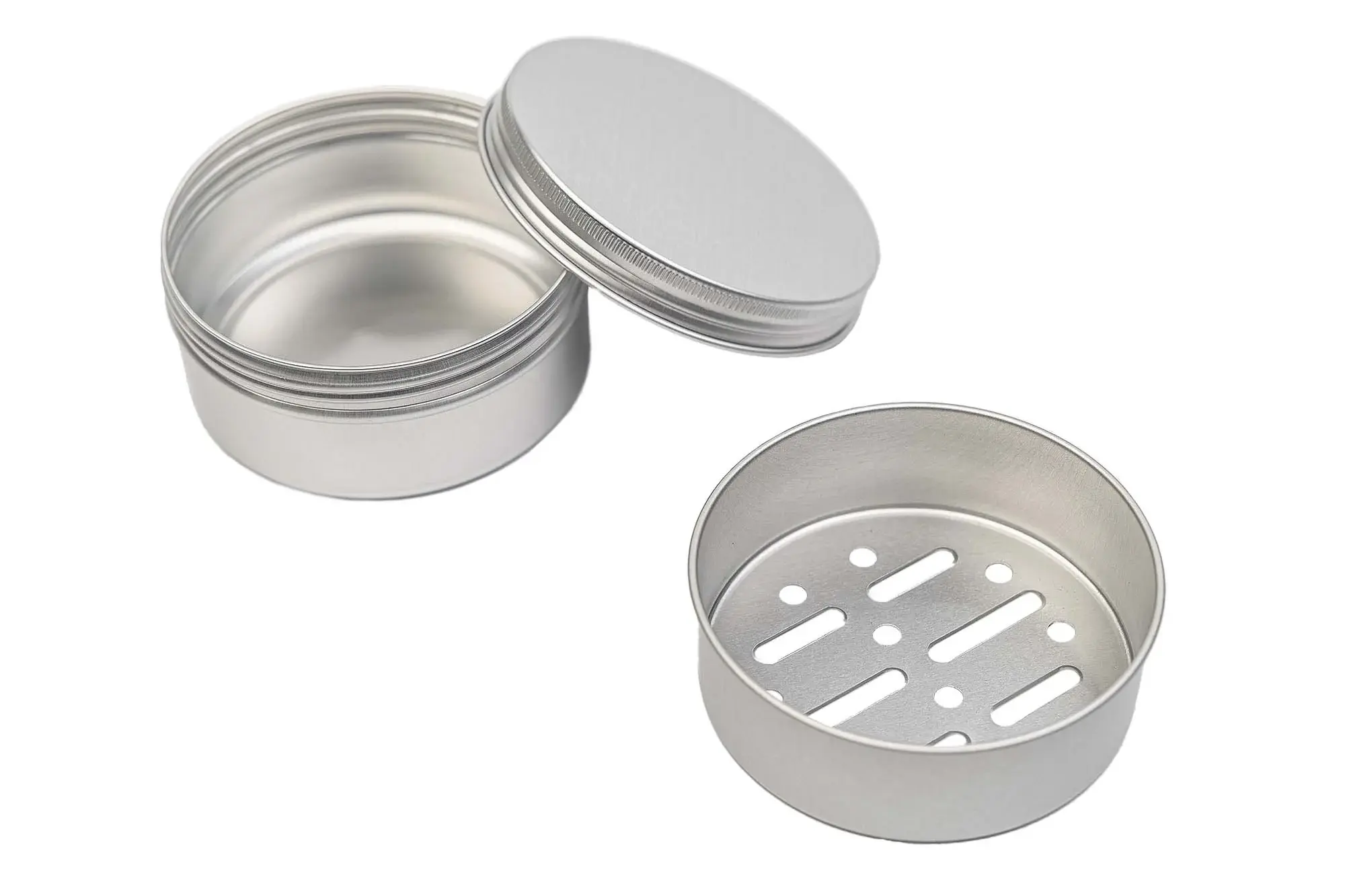 Große Seifendose, rund mit Abtropfgitter  Große Seifendose, rund mit Abtropfgitter