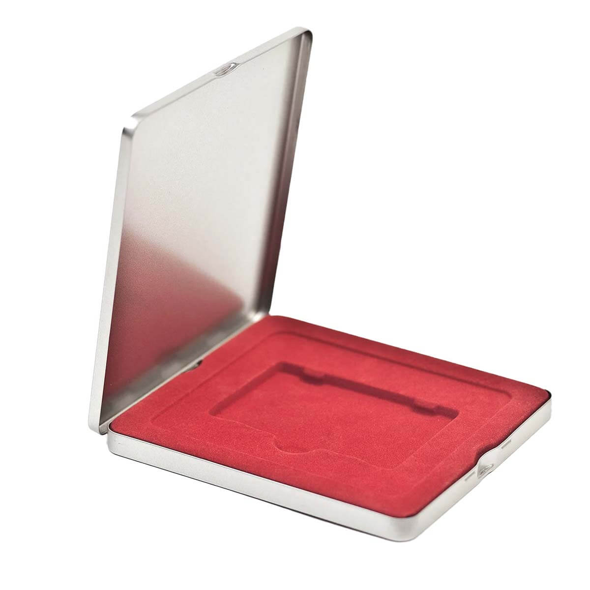 Gutscheindose mit roter Einlage Gutscheindose mit roter Einlage