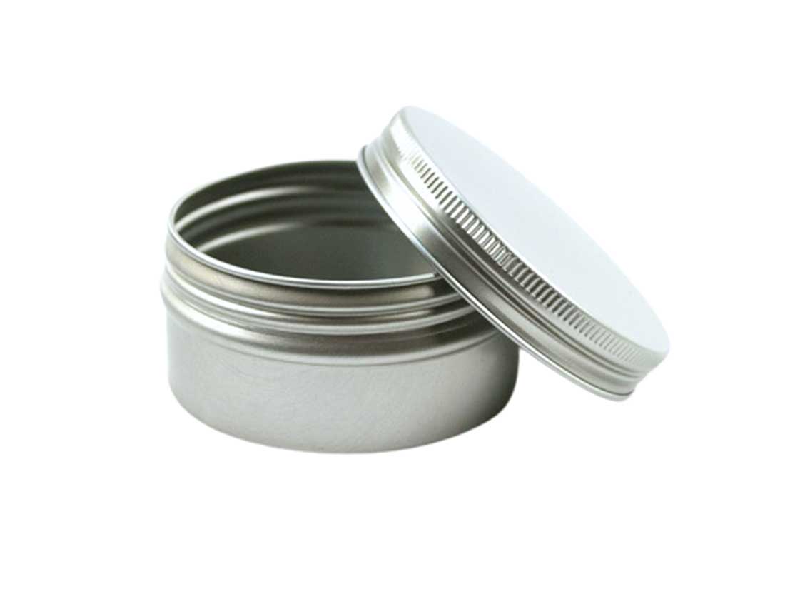40ml Aluminiumdose mit Schraubdeckel | silber 40ml Aluminiumdose mit Schraubdeckel | silber