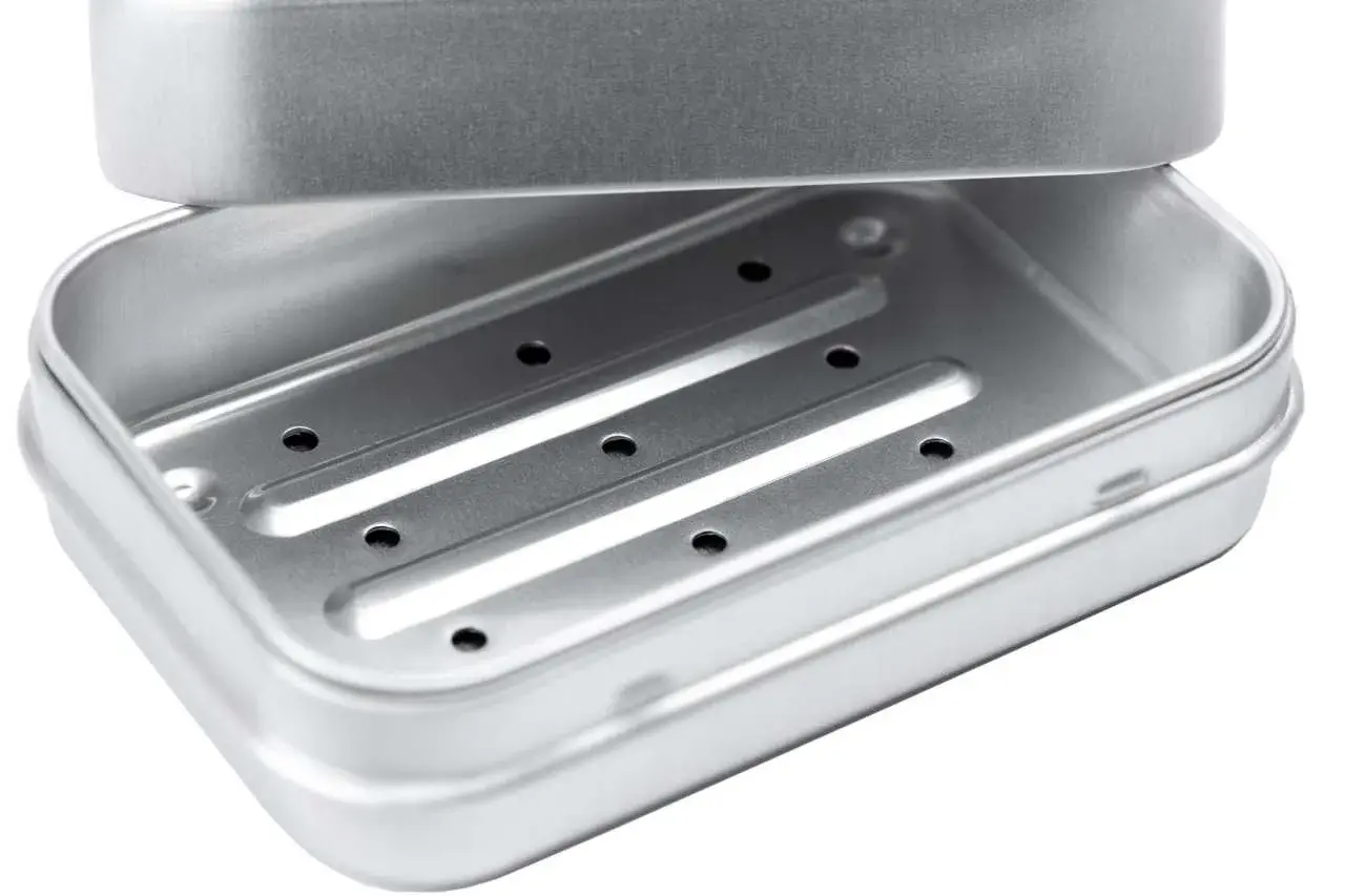 Seifendose mit Abtropfschale, 3-teilig Seifendose mit Abtropfschale, 3-teilig