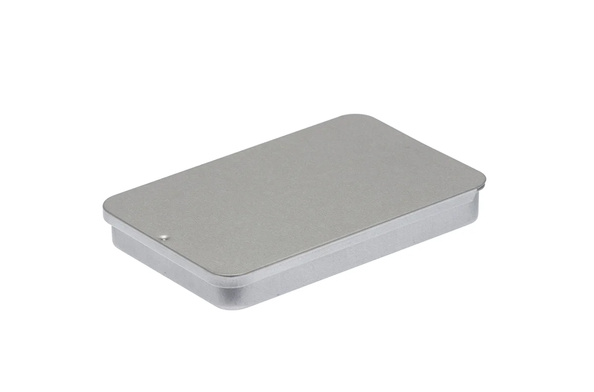 Metalldose mit Schiebedeckel