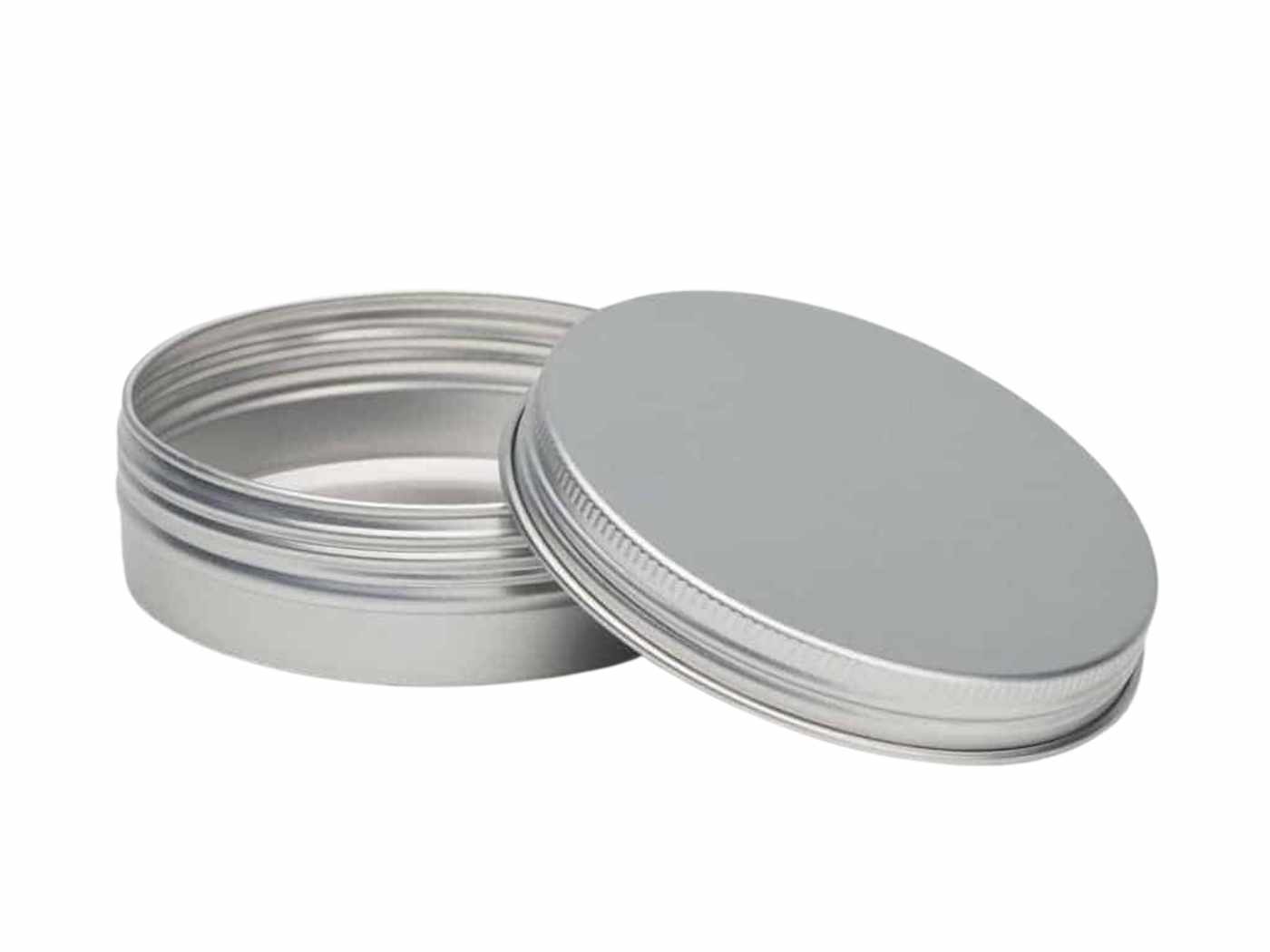 125ml Aluminiumdose mit Schraubdeckel | silber