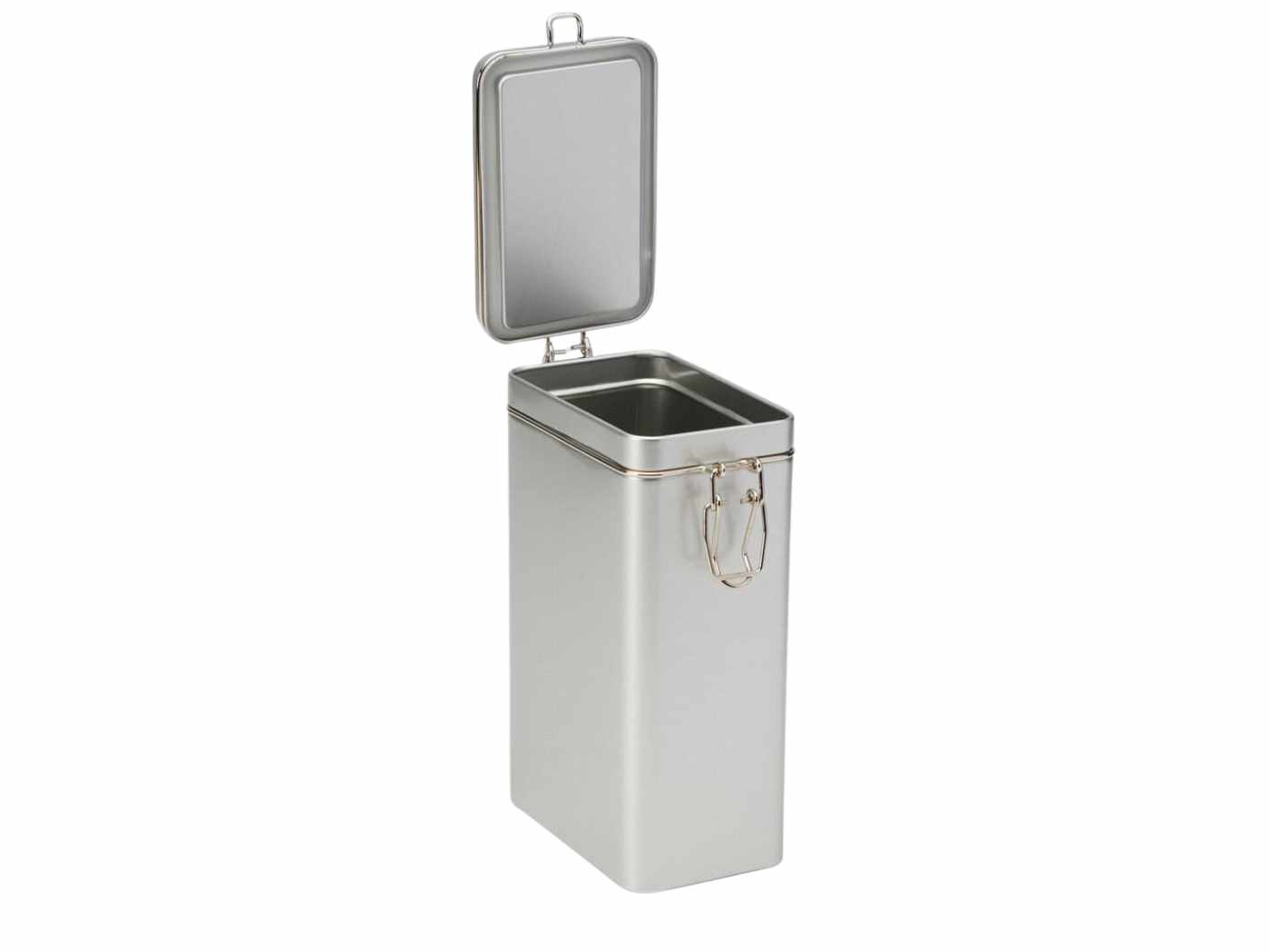 Rechteckige Kaffeedose | silbern | 1700ml Rechteckige Kaffeedose | silbern | 1700ml