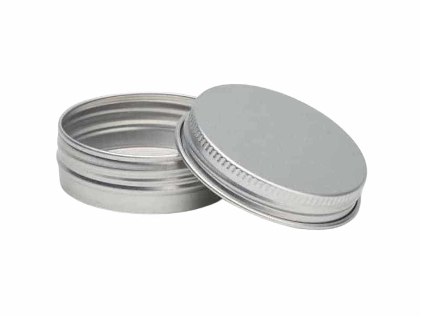 30ml Aluminiumdose mit Schraubdeckel | silber