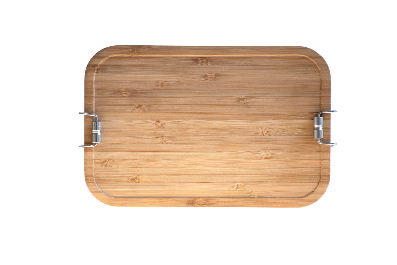 Lunchbox aus Edelstahl mit Bambusdeckel – 1800 ml Lunchbox aus Edelstahl mit Bambusdeckel – 1800 ml
