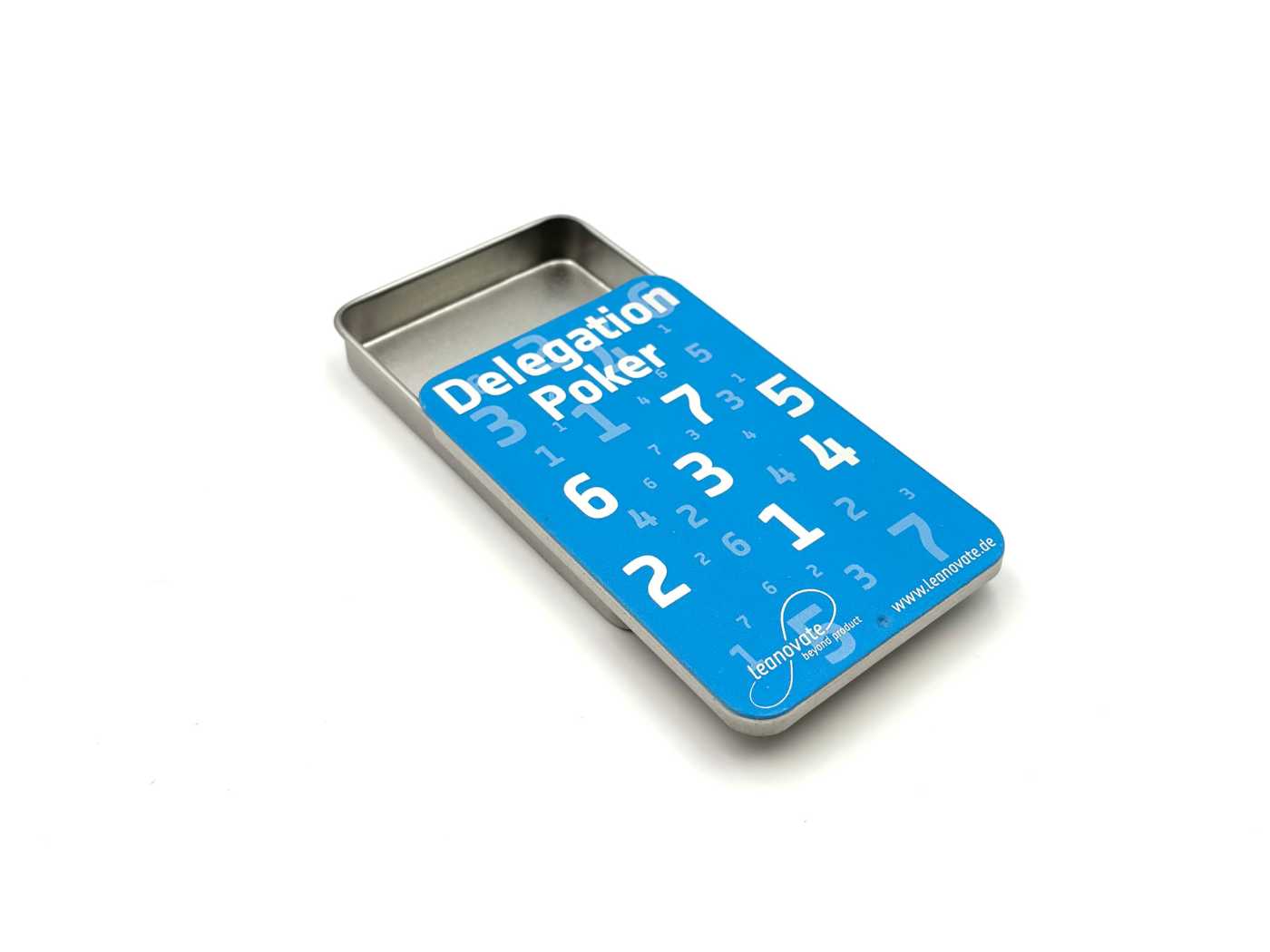 Metalldose mit Schiebedeckel