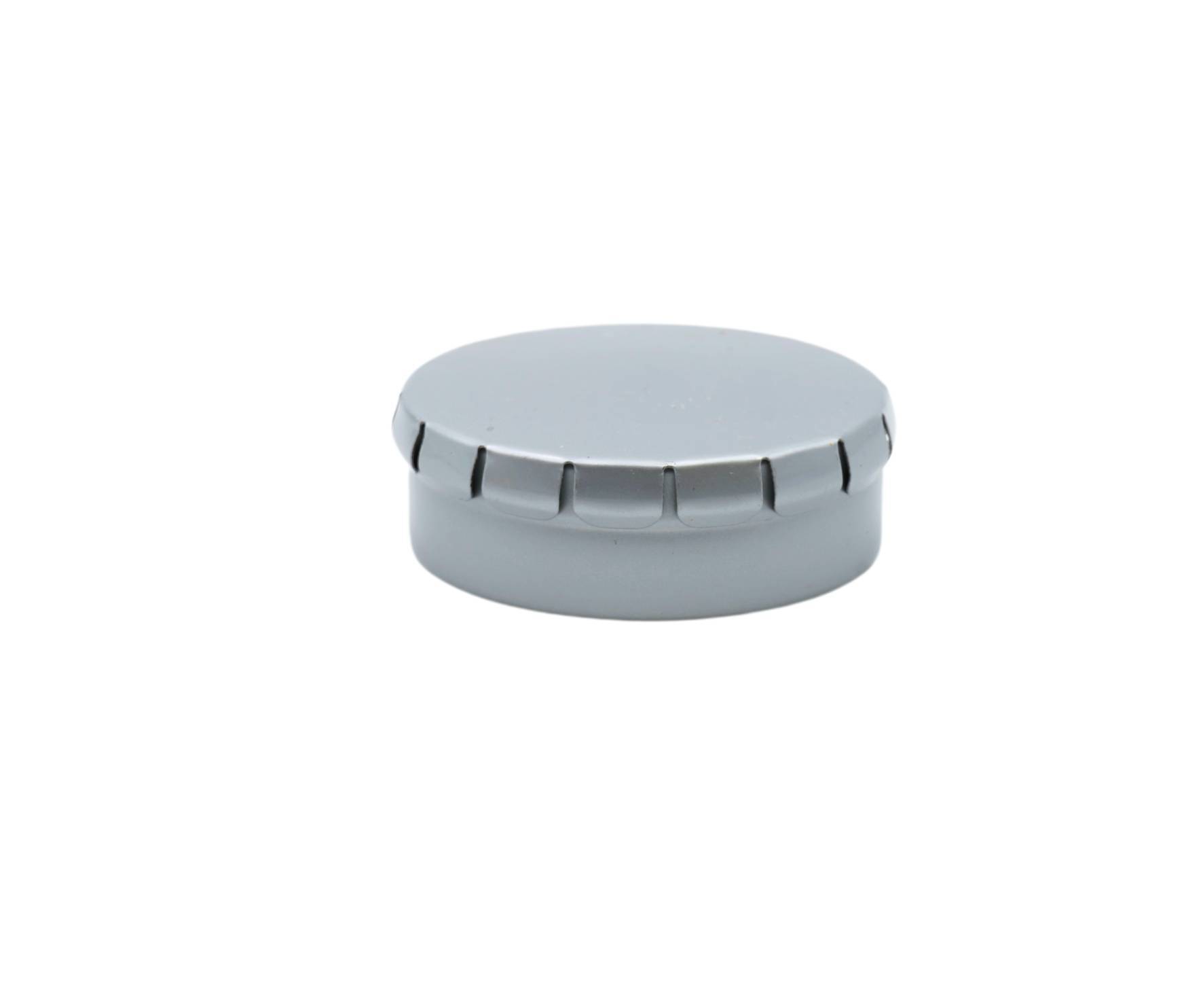 Klick-Klack Dose Ø45mm, Silbern Klick-Klack Dose Ø45mm, Silbern