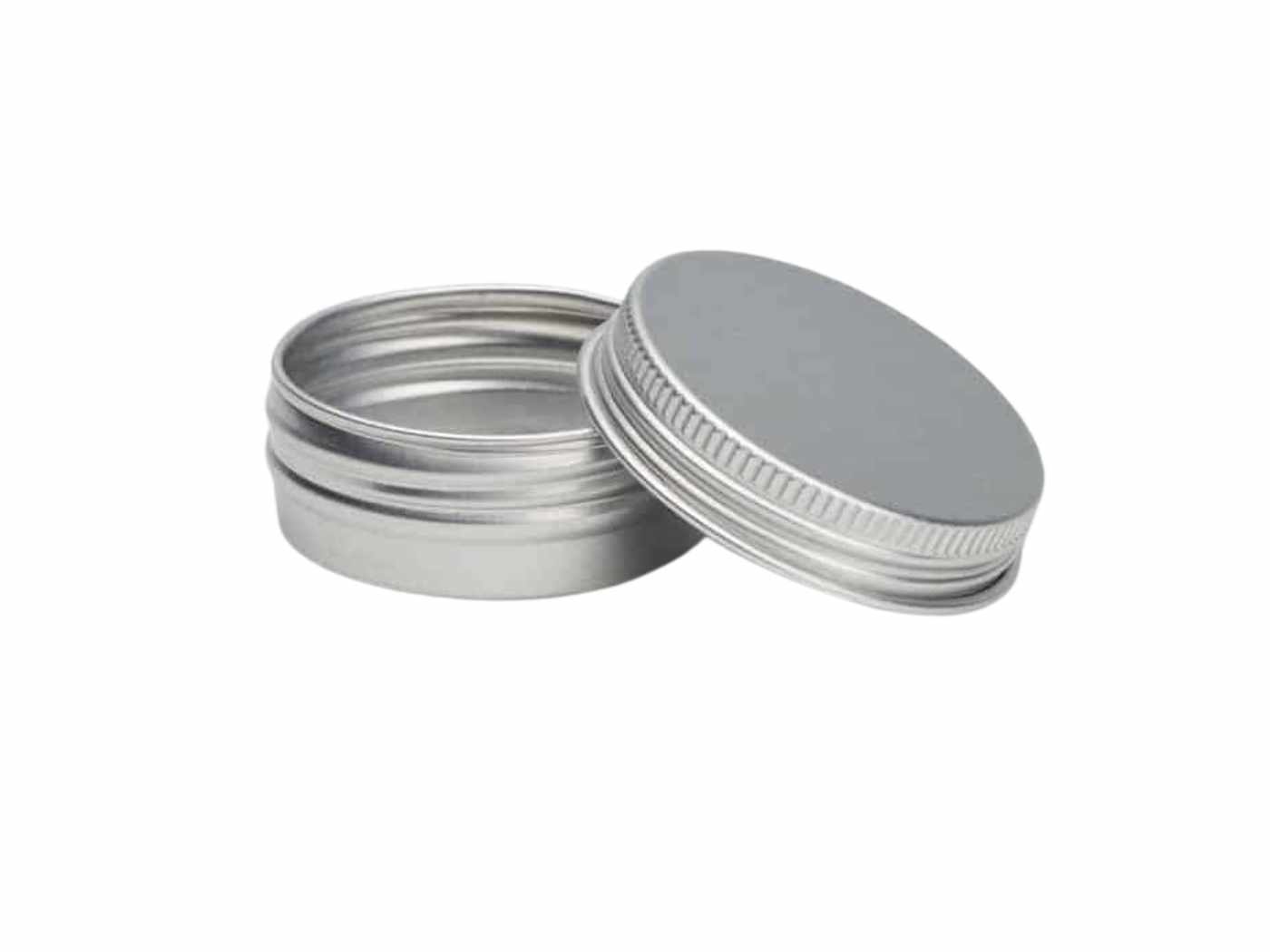 10ml Aluminiumdose mit Schraubdeckel | silber