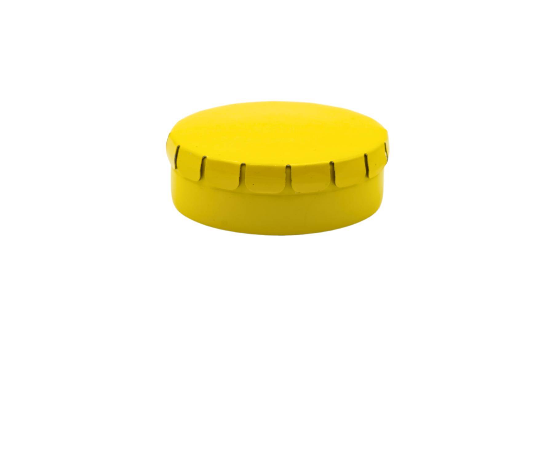 Klick-Klack Dose Ø45mm, Gelb Klick-Klack Dose Ø45mm, Gelb