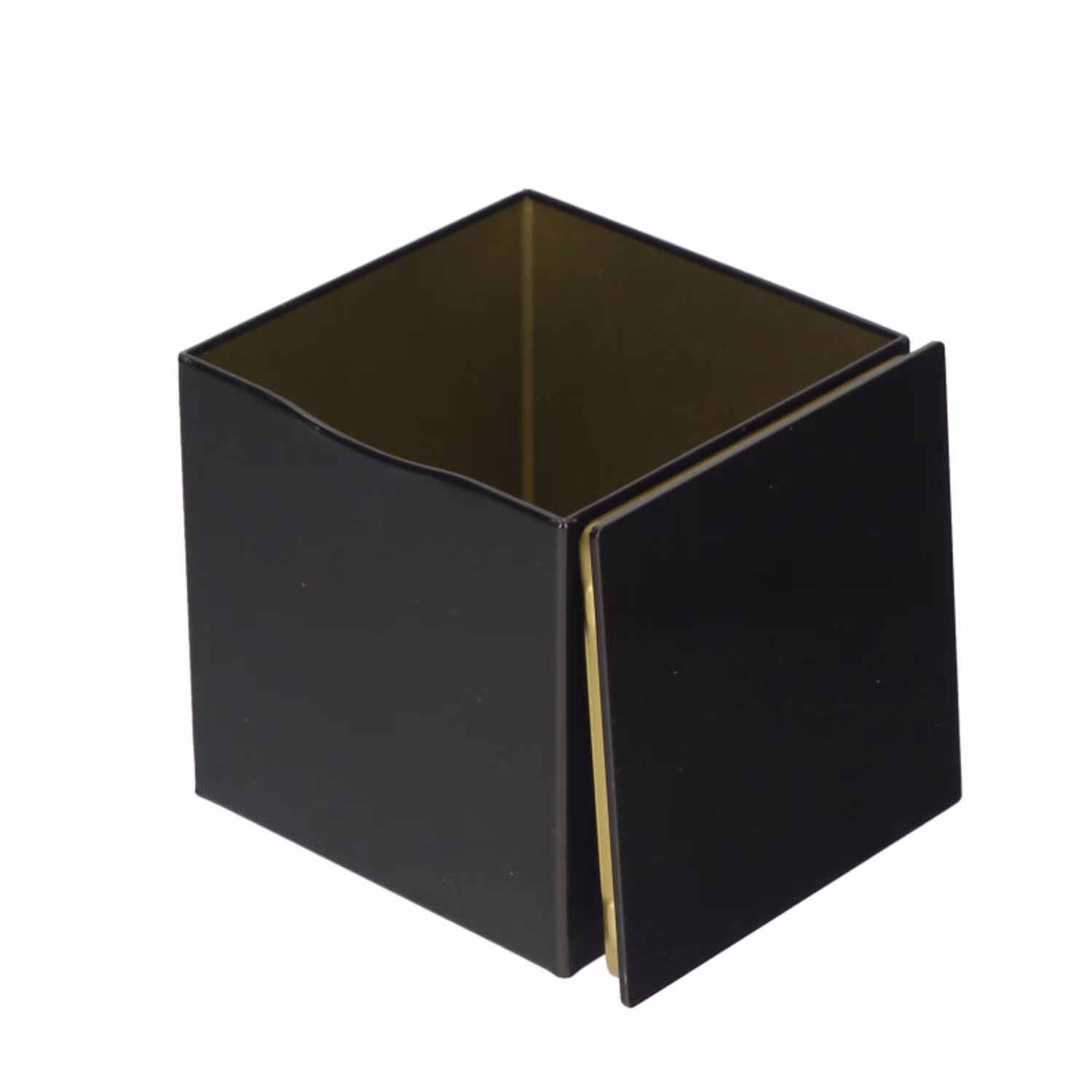 De Luxe Blechdose Schwarz 100 × 100 × 100 mm