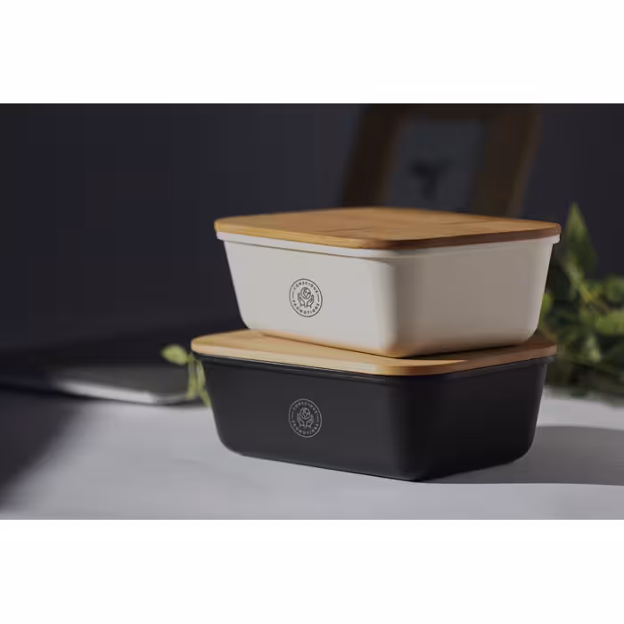 Medium Lunch- oder Sandwichbox mit Bambusdeckel