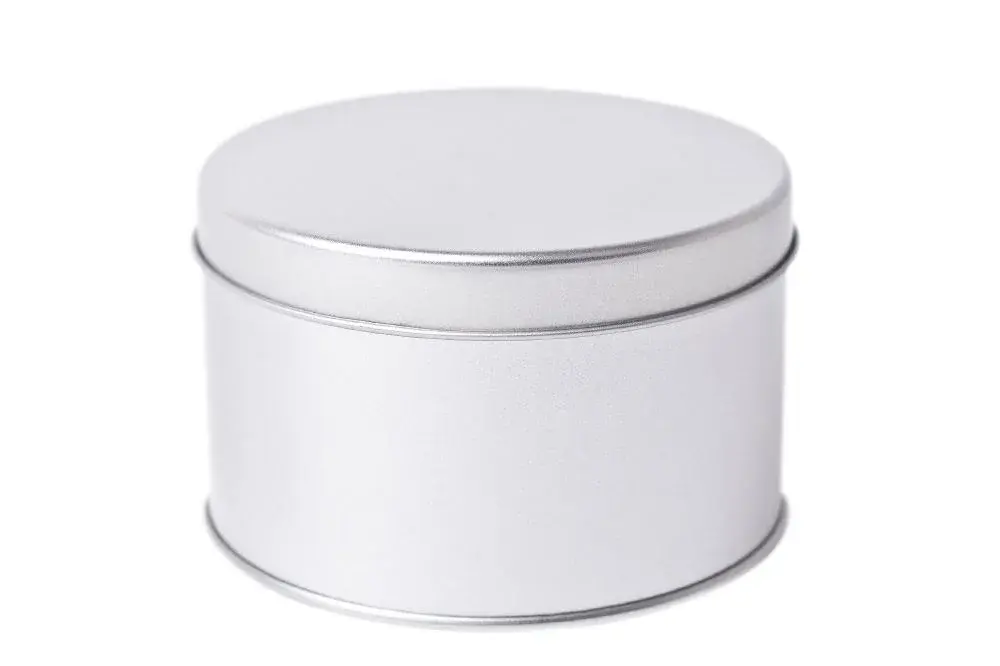 Kleine Runde Blechdose mit Deckel, 455ml Kleine Runde Blechdose mit Deckel, 455ml