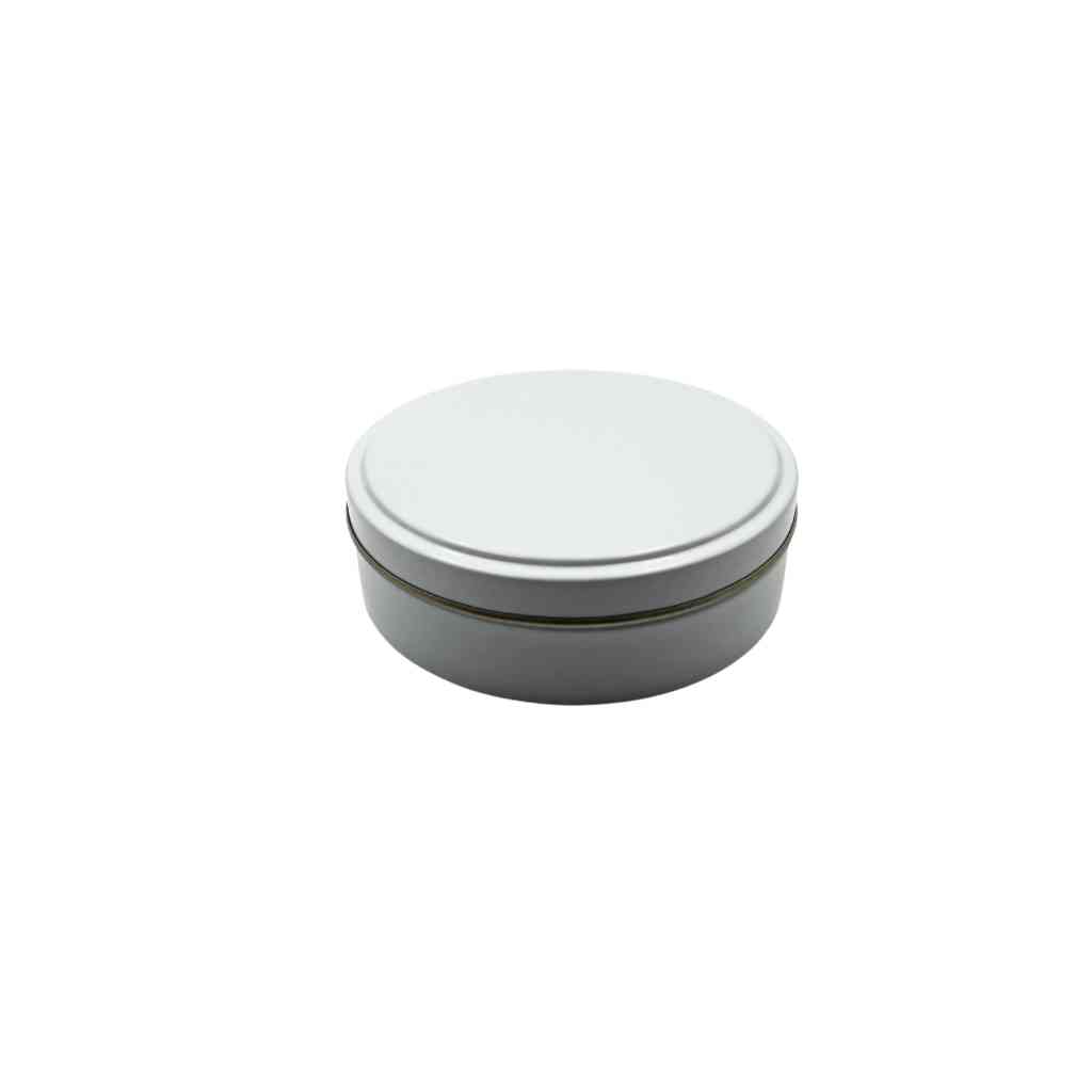 Runde Aluminiumdose weiß mit Stülpdeckel - Ø75x20mm Runde Aluminiumdose weiß mit Stülpdeckel - Ø75x20mm