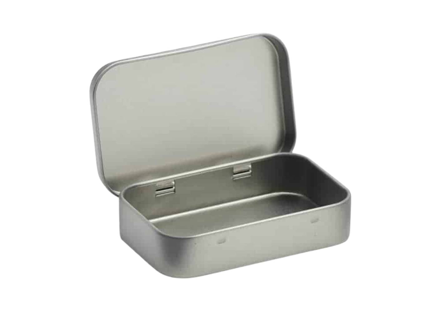 Rechteckige Dose mit Scharnierdeckel 