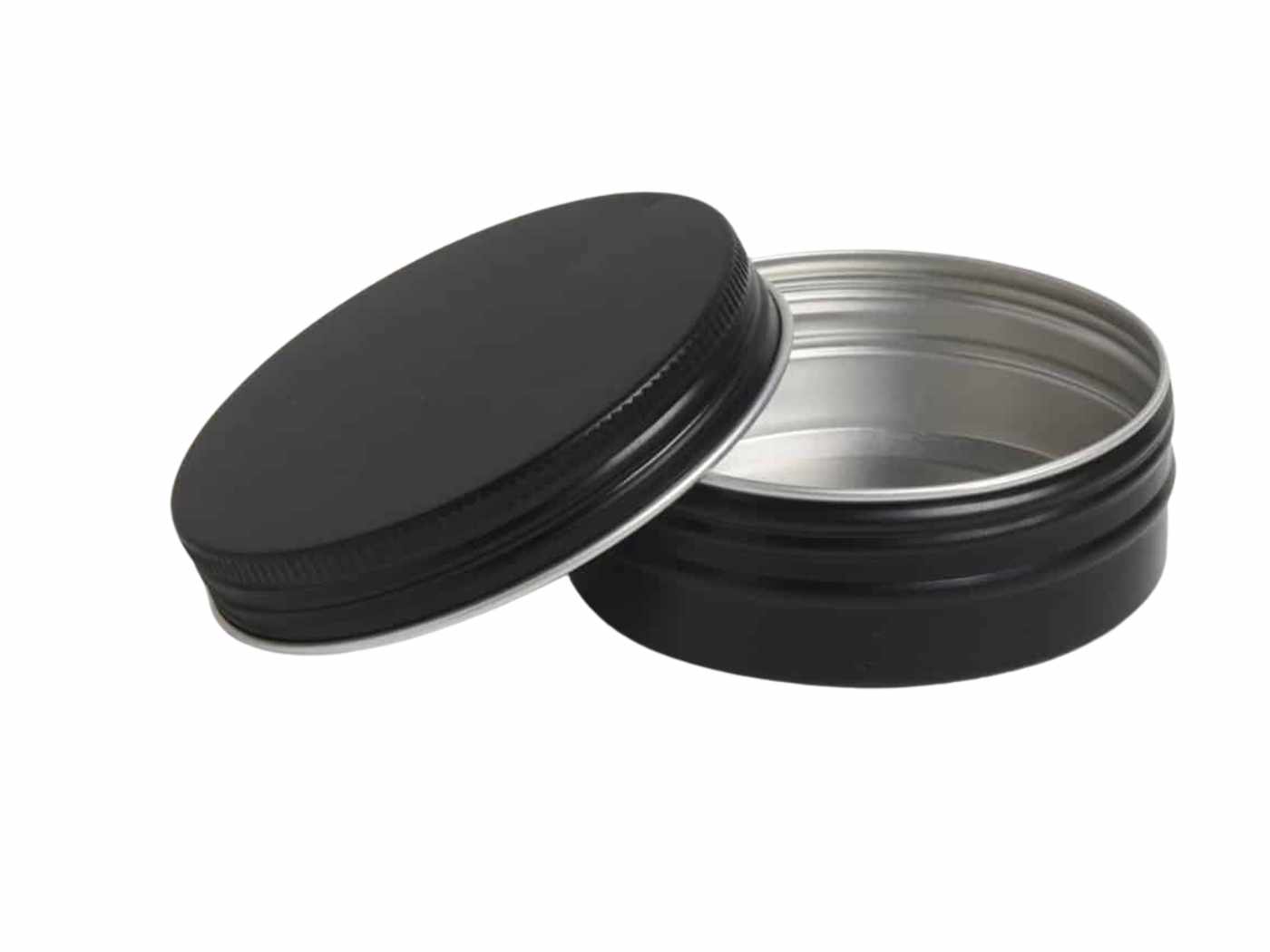 60ml Aluminiumdose mit Schraubdeckel | schwarz