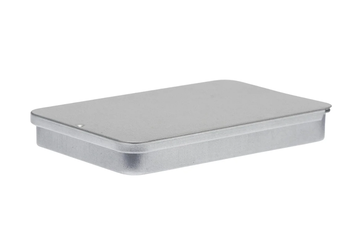 Metalldose mit Schiebedeckel