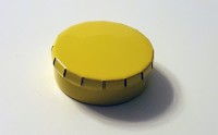 runde Blechdose mit Klick-Klack-Deckel (D45*15mm), gelb