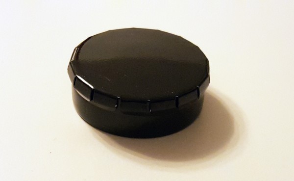 runde Blechdose mit Klick-Klack-Deckel (D45*15mm), schwarz
